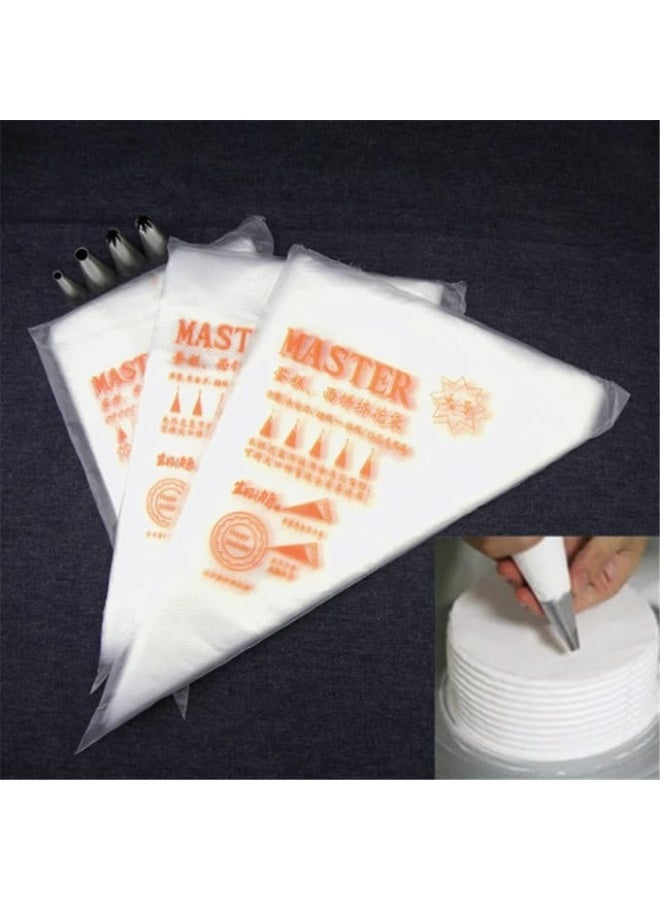 Disposable Cake Decorating Piping Bags – 100 PCS, Anti-Slip Frosting & Icing Bags for Cake, Cupcake & Pastry Decoration - Image 2